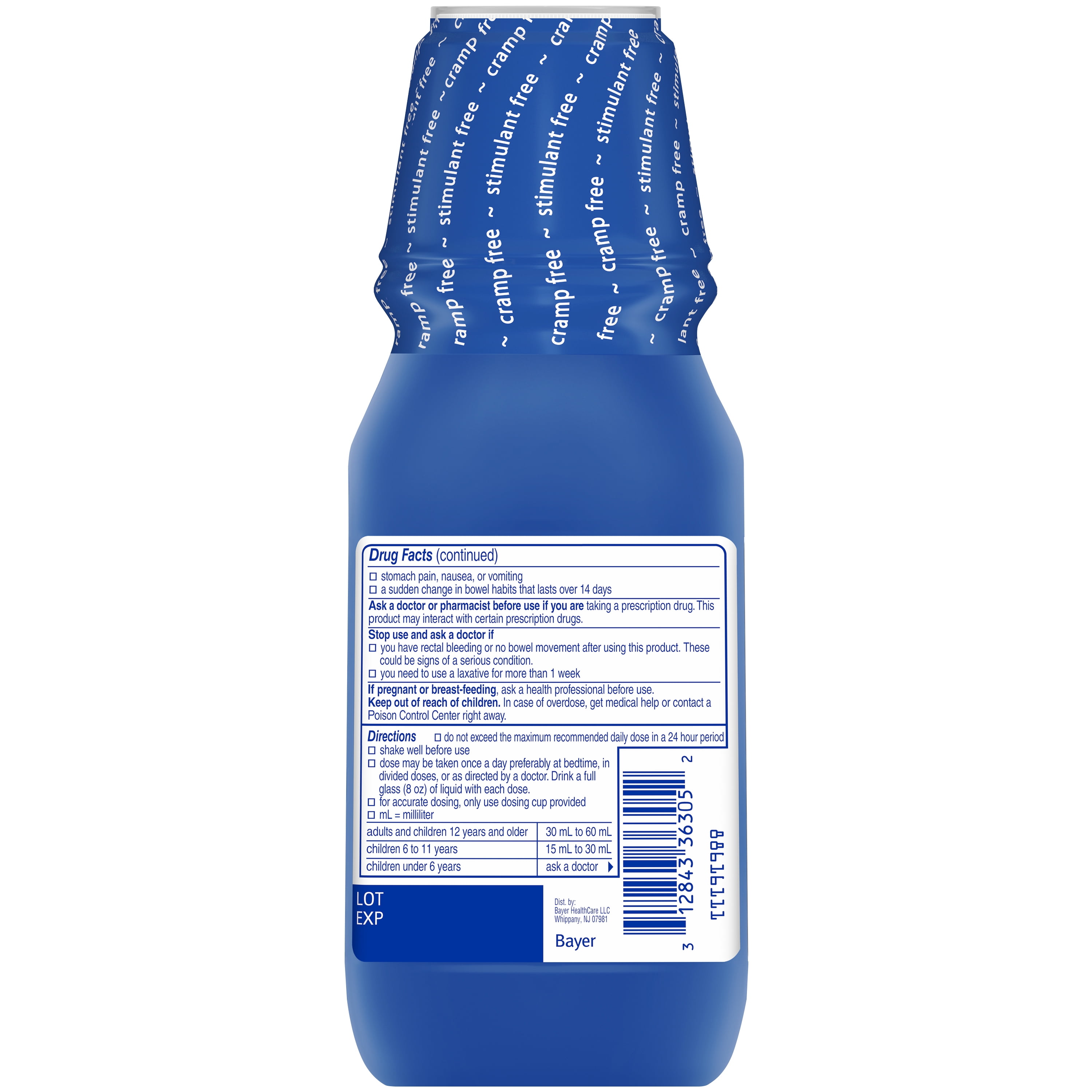 Phillips' Milk of Magnesia Liquid Magnesium Laxative, Mint, 12 oz