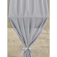 thumbnail image 3 of Coolmade 10ft Light Gray Chiffon Table Runner 29x120 Inches Romantic Wedding Runner Sheer Bridal Party Decorations, 3 of 7
