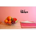 thumbnail image 1 of Custom Decals Kitchen Wall Art Size: 12 X 30 Inches Color: Black, 1 of 1