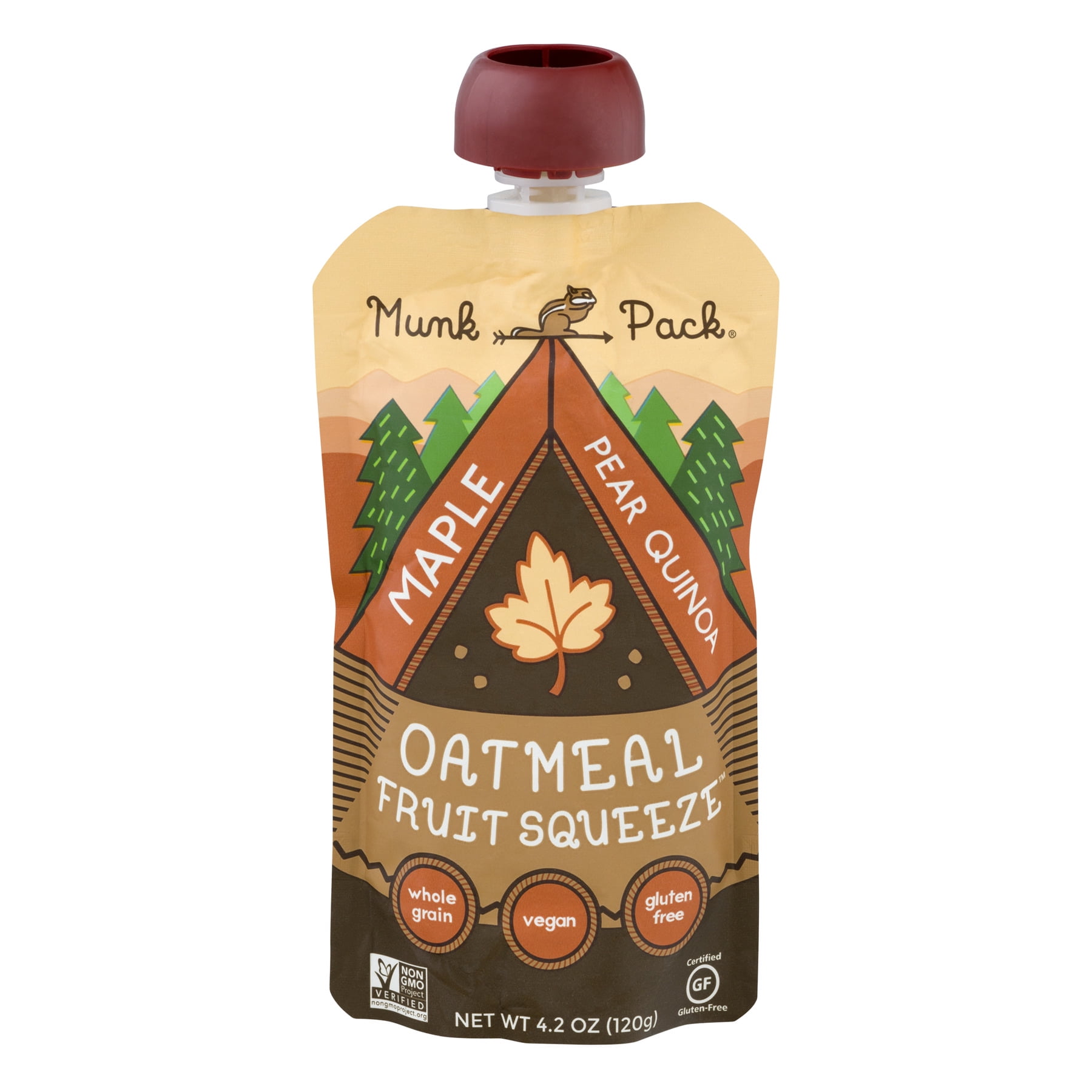 Munk Pack Oatmeal Fruit Squeeze Maple Pear Quinoa