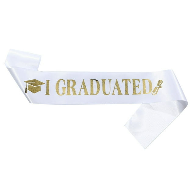 Gkeoshab Party Balloon 2025 Graduation Season Fashion Etiquette Shoulder Strap Ribbon Belt Graduation Decoration Graduation Customized Accessories Suitable For Male And Female Bachelor's