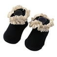 thumbnail image 2 of Baby Girls Cotton Floor Socks Infants Ruffle Lace Knitted Ankle Socks 0-24 Months, 2 of 4