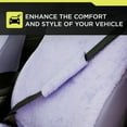 thumbnail image 3 of Auto Drive Lavender Faux Fur Seat Belt Pad Universal fit, 3 of 5