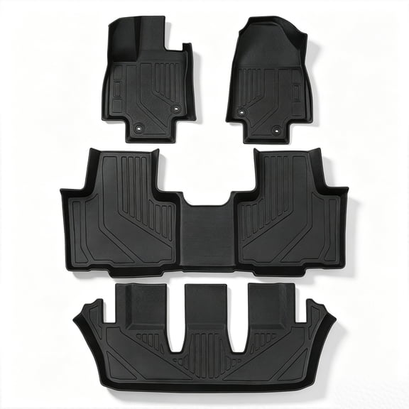 Kimllier Floor Mats 4Pcs Replacement for Grand Highlander 7 Seater Toyota Grand Highlander 2024-2026 All Weather Black
