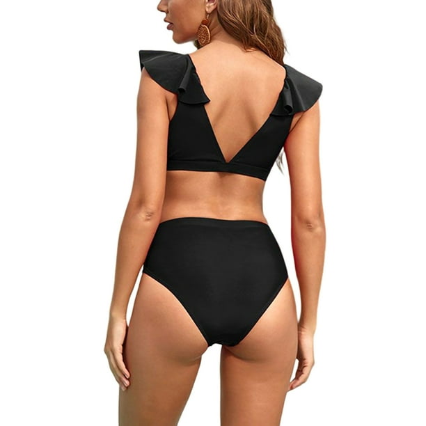 Kawell Two Piece Blouson Tankini Swimsuits for Women Modest Bathing Suits  Loose Fit Swimwear 