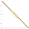 thumbnail image 3 of 10K Yellow Gold bracelet ID Curb 7 in 5.01 mm 2.14, 3 of 3