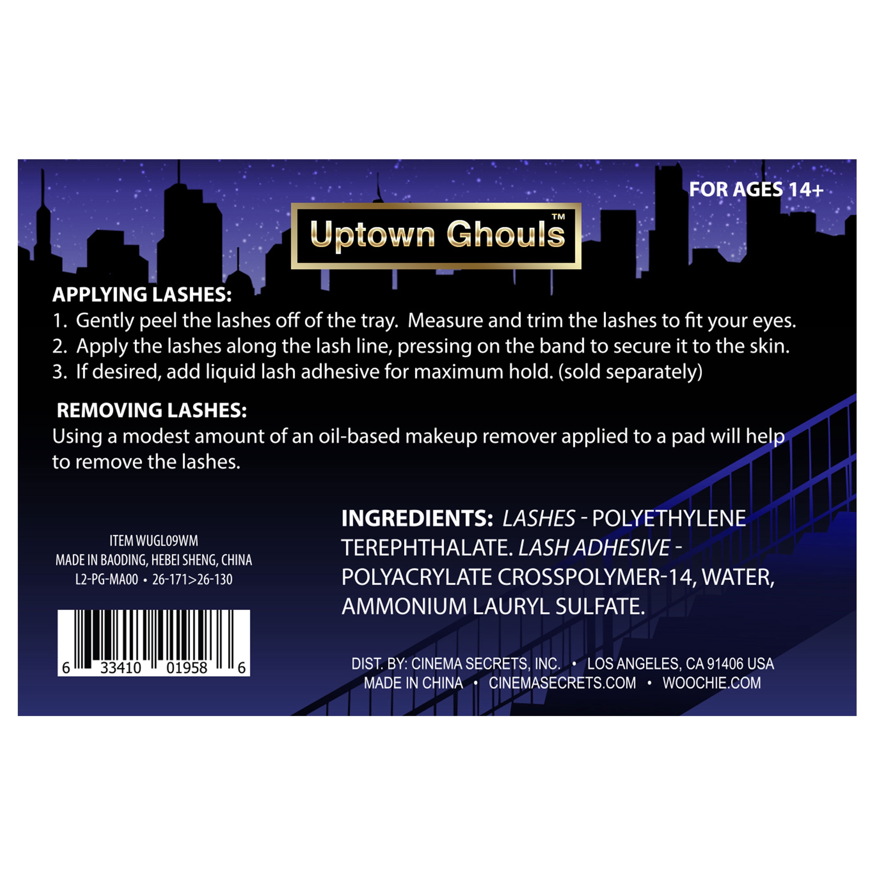 "Flapper" Lashes from Uptown Ghouls, Halloween Makeup by Cinema Secrets