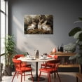 thumbnail image 5 of ZHONGYUTONG Vintage Rabbit Canvas Wall Art Brown Bunny Picture Print Forest Hare Easter Animal Painting for Nursery Decor Framed (24.00" x 36.00"), 5 of 5