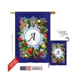 thumbnail image 1 of Breeze Decor 30079 Winter A Monogram 2-Sided Vertical Impression House Flag - 28 x 40 in., 1 of 1