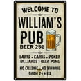 thumbnail image 1 of WILLIAM'S Pub Sign Vintage Man Cave Bar 16 x 24 Matte Finish Metal 116240028008, 1 of 1