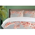 thumbnail image 4 of Ambesonne Peach Duvet Cover Set, Japanese Scenery Sakura Tree Cherry Blossom Nature Photography Coming of Spring, Decorative 3 Piece Bedding Set with 2 Pillow Shams, Queen Size, Burgundy Teal Queen Burgundy Teal, 4 of 7