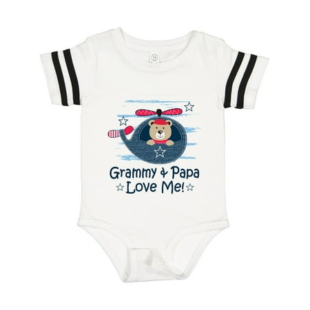 

Inktastic Grammy and Papa Love Me Gift Baby Boy Bodysuit