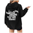 thumbnail image 4 of Gibobby Sudadera mujer, Sudadera de Manga Larga con Capucha para Mujer, de Gran tamaño, con Bolsillo(Negro,M), 4 of 5