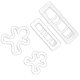 thumbnail image 1 of Kearding Molde de troquel en forma de galleta de 4 piezas Herramientas y accesorios para hornear Kearding HA068727-00, 1 of 6