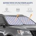thumbnail image 4 of Balery 2 Piece Plaid Flowers Car Windshield Sun Shade|Foldable Front Windshield Shade for Car Front Window for Most Sedans SUV Truck-Medium, 4 of 7