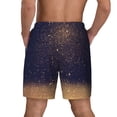 thumbnail image 4 of Daiia Gold Black Glitter Mens Swim Trunks Swim Shorts Quick Dry Swim Shorts with Mesh Lining Pockets-XX-Large, 4 of 9