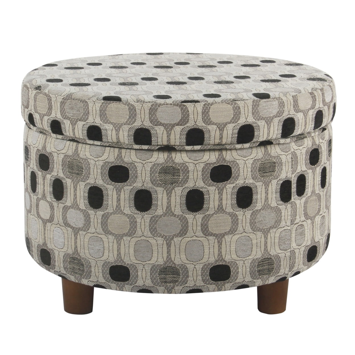 HomePop Round Storage Ottoman