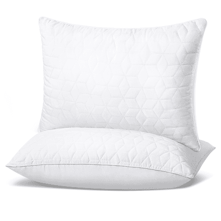Bed Pillows Queen Size Set of 2  Hotel Quality Bed Pillows for Sleeping  Soft and Supportive Pillows for Side  Back Sleepers  Luxury Soft Supportive Plush Pillows Filling Alternative to Down Pillows
