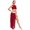 Burgundy, variant on Linjinx Womens Rhinestones Sleeveless Crop Top with Skirt Lyrical Modern Contemporary Dancewear Purple XL