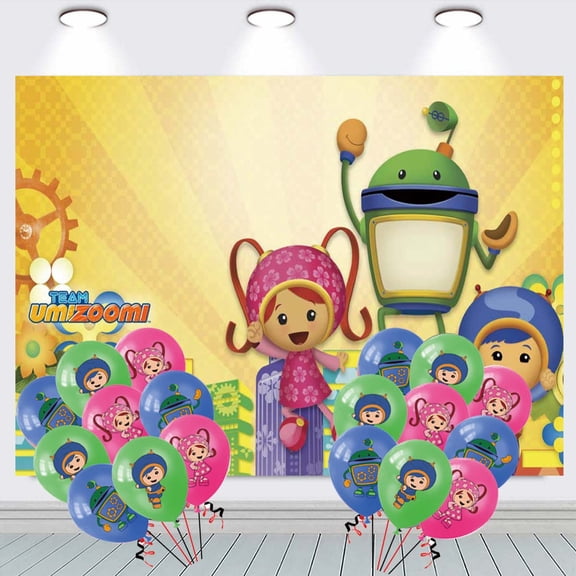 Team Umizoomi Backdrop Balloons Banner Party Decorations Taspestry Wall Decor Background Poster Supplies