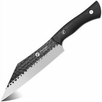 Chef Knife 7 inch Kitchen Knife Japanese Style Boning Knife for Meat Cutting Sharp Viking Knife with Full Tang G10 Handle Butcher Knife for Home, Camping, BBQ