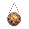 thumbnail image 2 of Guodhu Acrylic Puzzle Sun Catcher Fox 3D Crystal Puzzle Wall Hanging 100 Pieces 7.4 Inch Window Suncatcher Rainbow Maker for Home Office Mixed Material(multicolour U), 2 of 7