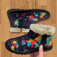 thumbnail image 3 of Psesaysky Tie Dye Snow Boots for Women Warm Lined Non Slip Winter Boots Fashionable and Wear-Resistant Boots, 3 of 7