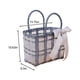 thumbnail image 3 of Organizadores y almacenamiento de armario, bolsa de playa tejida de plástico transparente, elegante cesta para verduras, bolsa de regalo de agradecimiento para maestros con flores, bolsa de mano con c, 3 of 8