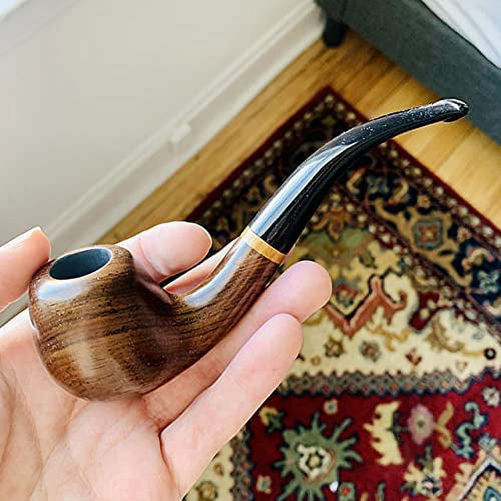Pipe à Tabac En épi De Maïs - Fabriquée à La Main, Tuyau Droit, Légère Et Naturelle, Pour Les Fumeurs De Pipe Occasionnels