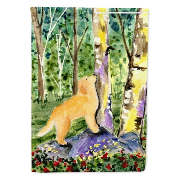 Caroline's Treasures SS8887-FLAG-PARENT Golden Retriever Flag, , multicolor