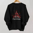 thumbnail image 5 of Cadancy Merry Christmas Sweatshirts for Women Plaid Xmas Tree Funny Print Pullover Tops Loose Crew Neck Long Sleeve Holiday Shirts Winter Vacation Party Outfits 2025, 5 of 5