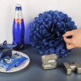 thumbnail image 3 of Blue Tissue Pom Poms DIY Tissue Paper Flowers for Birthday Wedding Baby Shower Tea Party Dessert Table Decoration, Pack of 18, 3 of 4
