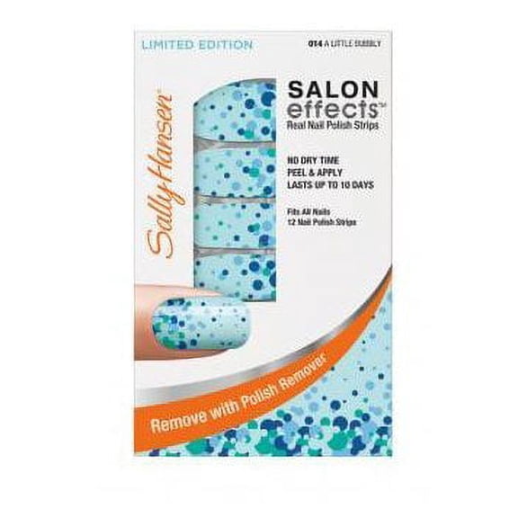 Sally Hansen Real Nail Polish Strips ~ A Little Bubbly 014 ~ Limited Edition