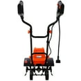 thumbnail image 3 of Deiokin 13.5AMP Electric Tiller, 18" Width 9" Depth Corded Garden Tiller with 24 Steel Tines, Adjustable Wheels, Overheat Protection for Lawn & Yard, 3 of 9