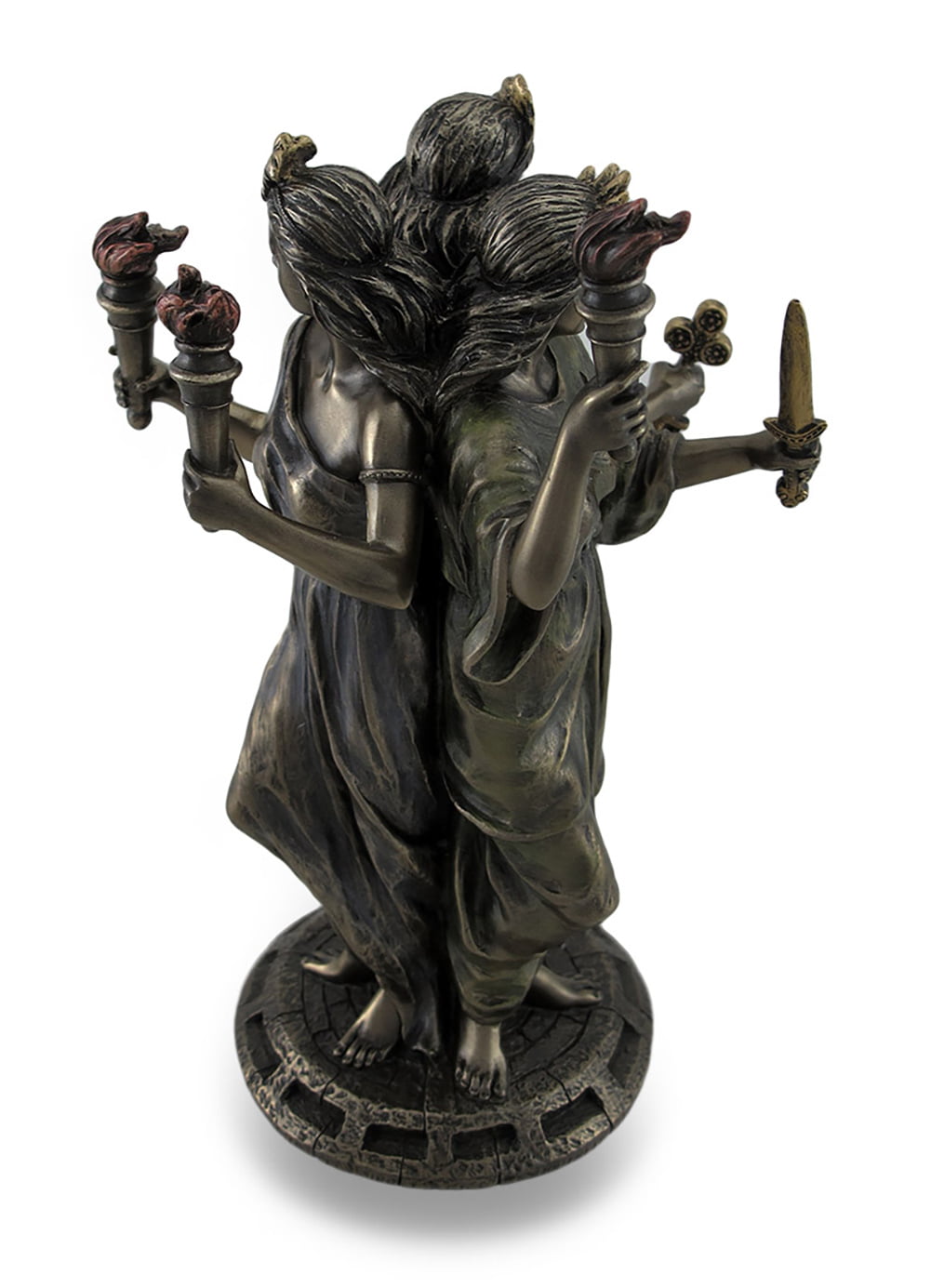 Goddess Hecate Greek Wicca Pagan Protection Magic & Witchcraft Statue 11" Tall 