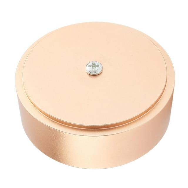 Soporte de almohadilla de pie de aislamiento de altavoz de 58x22 mm, aislamiento de almohadilla de amplificador de aleación de aluminio Oro Cola Almohadilla de punta de amplificador