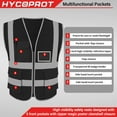 thumbnail image 2 of Gilet de Sécurité Réfléchissant Haute Visibilité Gilet de Course Équipement Réfléchissant Ajustable pour Marche, Jogging, Randonnée, 2 of 5