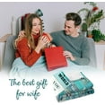 thumbnail image 2 of Wife Gifts from Husband, Wife Birthday Gift Ideas, Wedding Anniversary Romantic Gifts for Wife Her, I Love You Gifts for Her, Flannel Throw Blanket to My Wife 60"x50", 2 of 5
