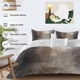 thumbnail image 4 of Brown Bedding 3 Piece Duvet Cover Set Full Size, Modern Ombre Abstract Art Oil Painting Soft Microfiber Comforter Cover with Zipper Closure & Pillowcases, Wrinkle & FadeResistant Quilt Cover, 4 of 9