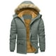 thumbnail image 1 of Kalauyu Mens Jackets with Hoode Parka Fleece Liner Coats Windproof Winter Raincoat Multi Pockets, 1 of 8