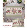 thumbnail image 6 of Easter Placemats Set of 6, Bunny Tulips Egg Flowers Placemat for Dining Table Decorations, Vintage Plant Leaf Place Mats, Spring Table Mats for Kitchen Dinner Seasonal Holiday Party Decor, 6 of 6