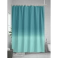 thumbnail image 5 of Shower Curtain Teal Turquoise Blue Shower Curtains for Bathroom, Waterproof Polyester Shower Curtain Set with Hooks, Extra Long 72" x 96" Gradient Gradual Color, 5 of 6