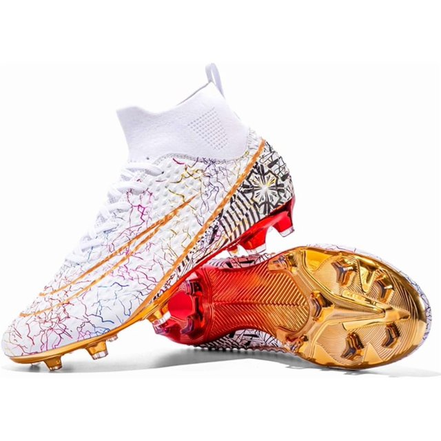 Zapatillas de fútbol cómodas para hombre, deportivas para exterior e interior, para estudiantes, con tacos de fútbol, de alto agarre