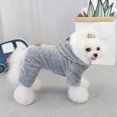 thumbnail image 4 of Ropa de invierno para perros, abrigo de algodón y poliéster grueso, mono, chaqueta de plumas de cuatro patas para cachorros de Bulldog Francés y Chihuahua, 4 of 4