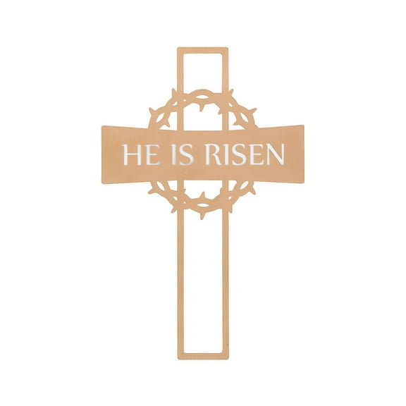 He Is Risen Metal Sign