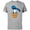 Athletic Heather, variant on Disney Donald Duck Three Caballeros Trip Matching Big Face - Short Sleeve Cotton T-Shirt for Adults - Customized-Athletic Heather