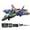 Red, variant on V25 Jet Fighter Stunt RC Airplane Toy,Remote Control Plane Toy,with 360° Spin and Light,Glider Model Toy