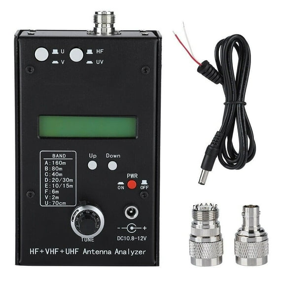 AW07A 160M HF/VHF/UHF Impedance SWR Antenna Analyzer Meter Tester