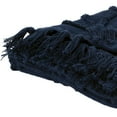 thumbnail image 5 of HomeRoots 518836 Blue Woven 100 Percent Textured Cotton Floral Throw Blanket, 5 of 5