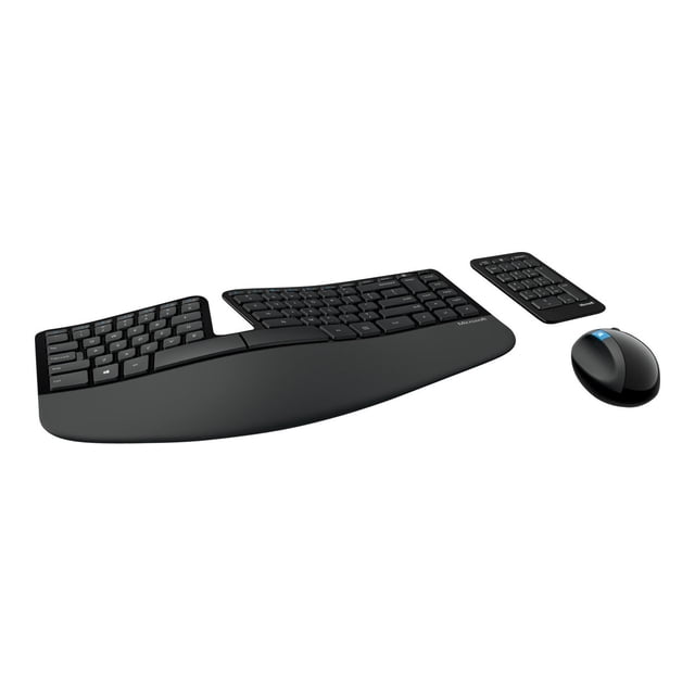 Microsoft Sculpt Ergonomic Desktop - Keyboard, mouse and numeric pad set - wireless - 2.4 GHz - UK